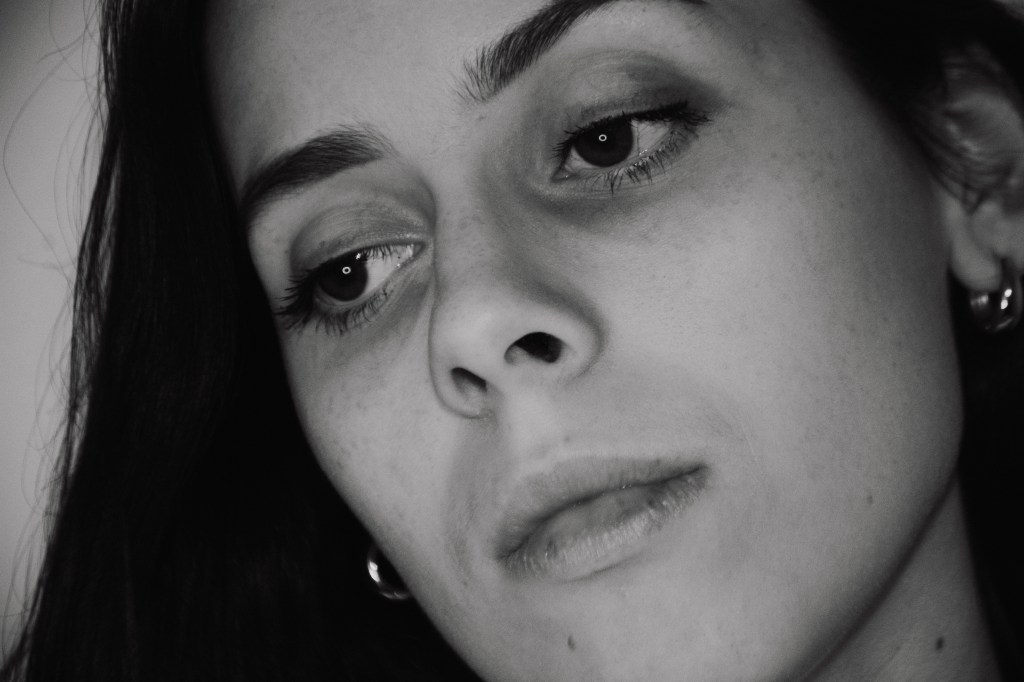 Monochrome photo of Tatiana